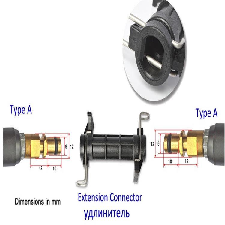 高圧 ホース 20M 延長用 コネクタ付 ケルヒャー Karcher K2 K3 K4 K5