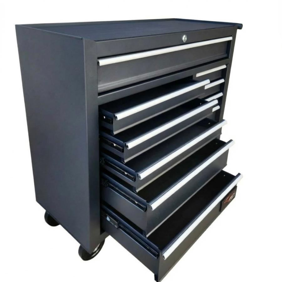 Duty Japan】 ワイドローラーキャビネット ベアリング式引き出し 黒