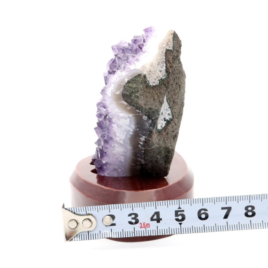 アメジスト　クラスター　原石　紫水晶　天然石　鉱物標本　【超美品】　激レア アメジスト クラスター 原石 1点物 台付き 500g ブラジル産