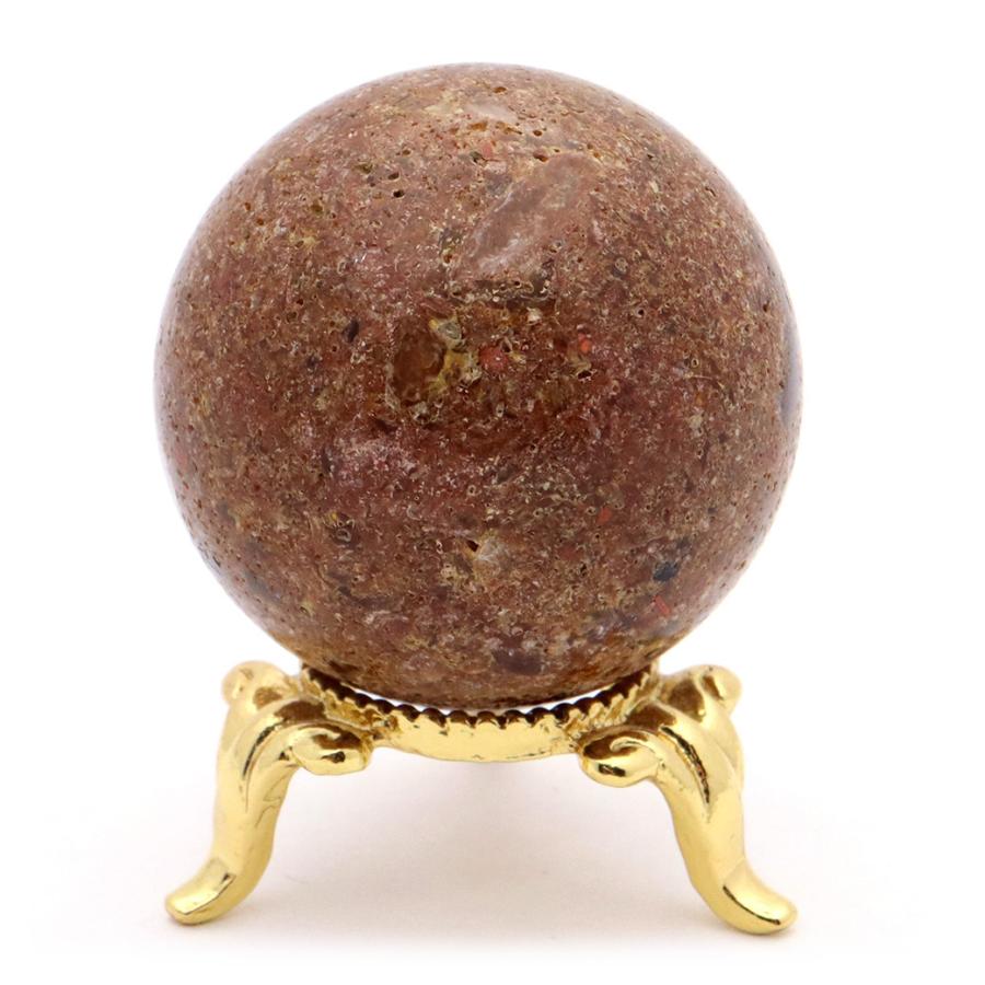 パイライト イン ガーデンクォーツ 丸玉 37mm 台座付き 庭園水晶 黄鉄鉱 天然石 Pyrite 1点もの 父の日 ギフト プレゼント 爆買_3