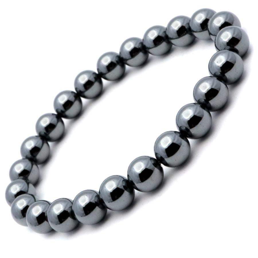 ヘマタイト ブレスレット 8mm 天然石 パワーストーン 赤鉄鉱 Hematite