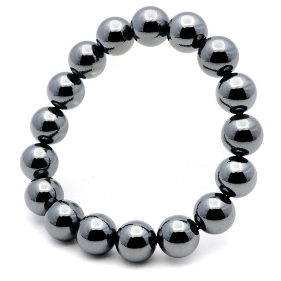 ヘマタイト ブレスレット 12mm 天然石 パワーストーン 赤鉄鉱 Hematite 