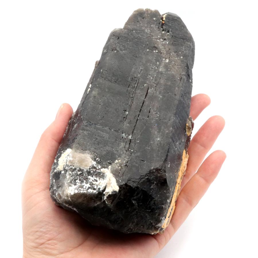 モリオン 原石 ポイント 黒水晶 山東省産 912g 天然石 パワーストーン