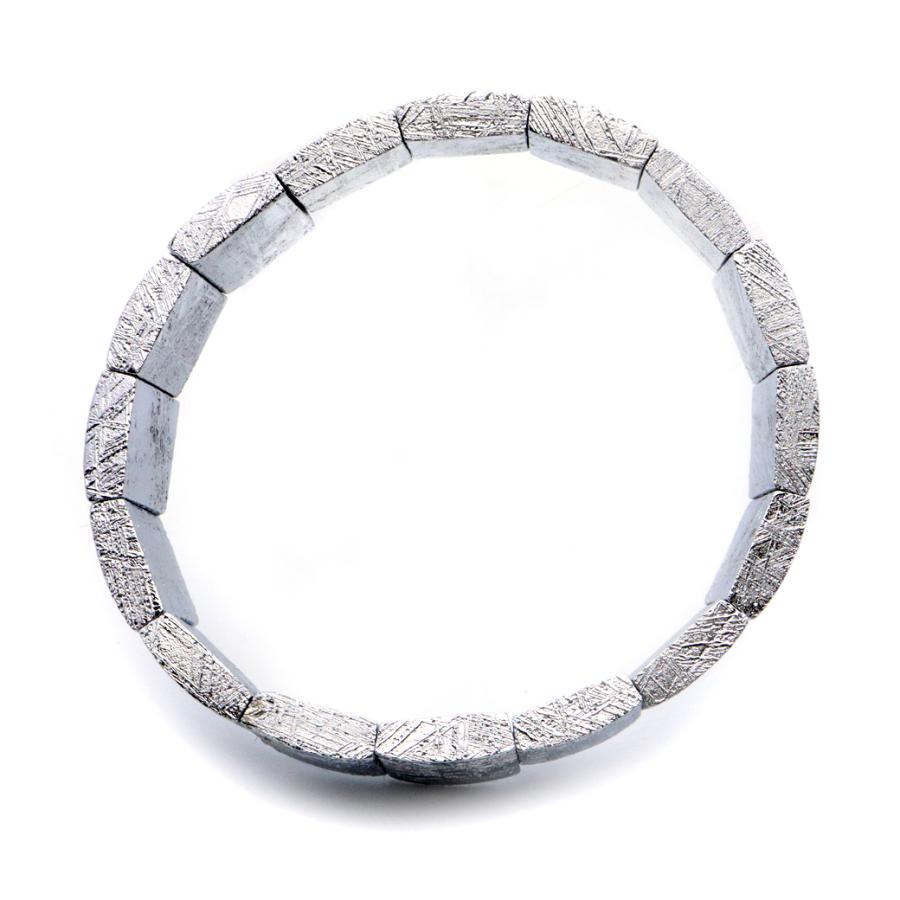 【鑑別書付】プレミアム品質❣️定番人気シルバー❣️ギベオン隕石バングルブレスレット ギベオン 隕石 バングル 鑑別書付き ブレスレット 幅12mm メテオライト