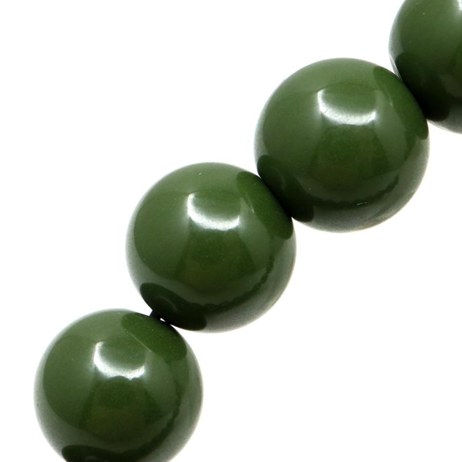 北投石 ブレスレット 12mm 緑色 グリーン 台湾産 ほくとうせき