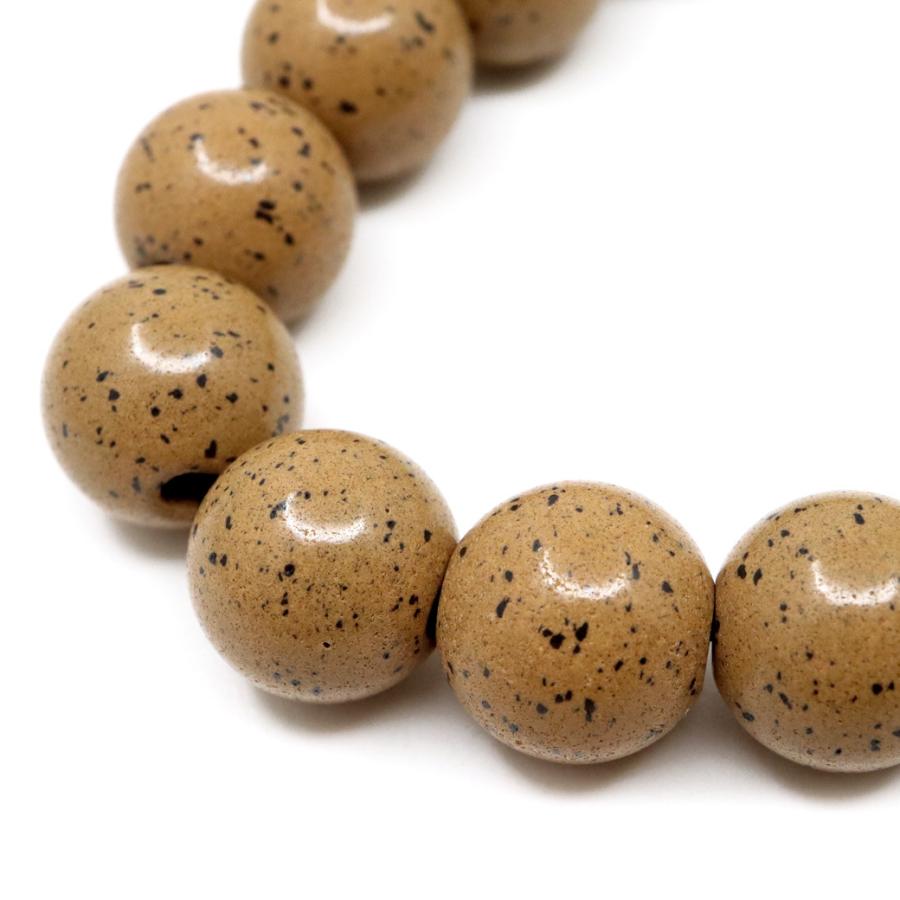 北投石 ブレスレット 10mm 橙色 オレンジ 台湾産 ほくとうせき