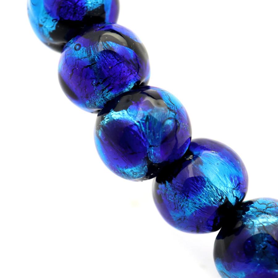 ホタルガラスのブレスレット（アクアブルー） ホタルガラスの