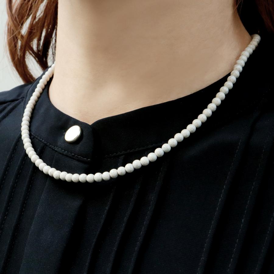 台湾北投石 ネックレス 健康ネックレス 北投石 ネックレス ベージュ 4mm 健康 パワーストーン 台湾産 ほくとう