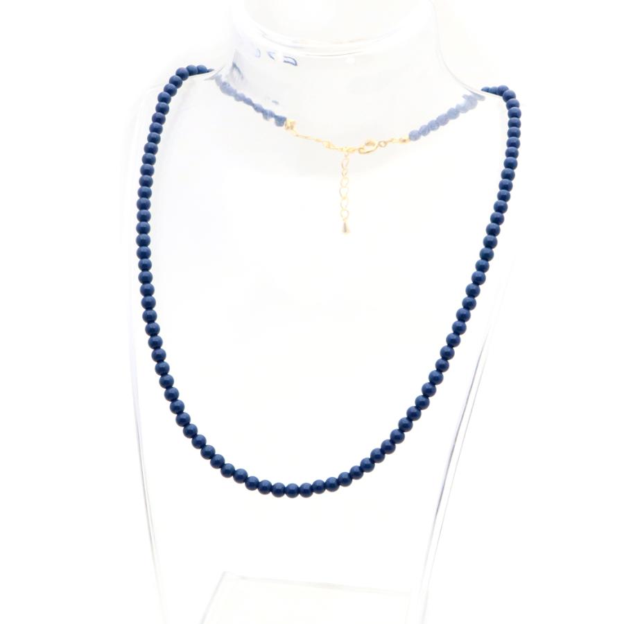 台湾北投石 ネックレス 健康ネックレス 北投石 ネックレス ブルー 青色 4mm 健康 パワーストーン 台湾産