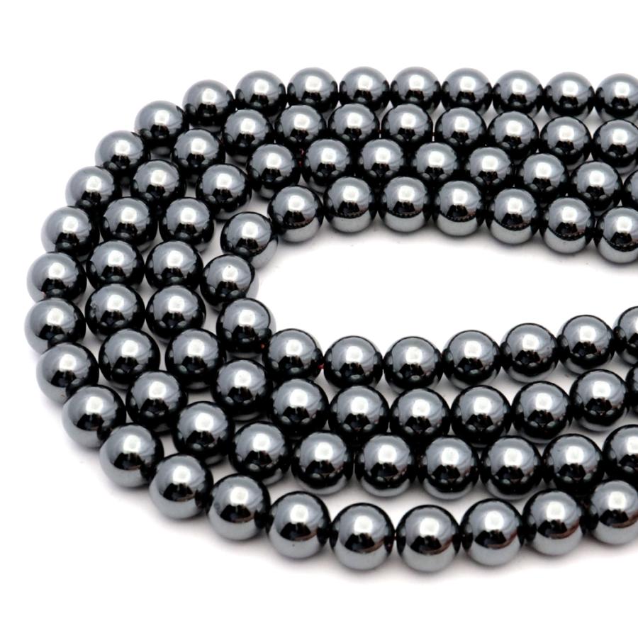 ヘマタイト 一連 長さ 40cm前後 8mm ビーズ バラ売り 磁気無し 赤鉄鉱