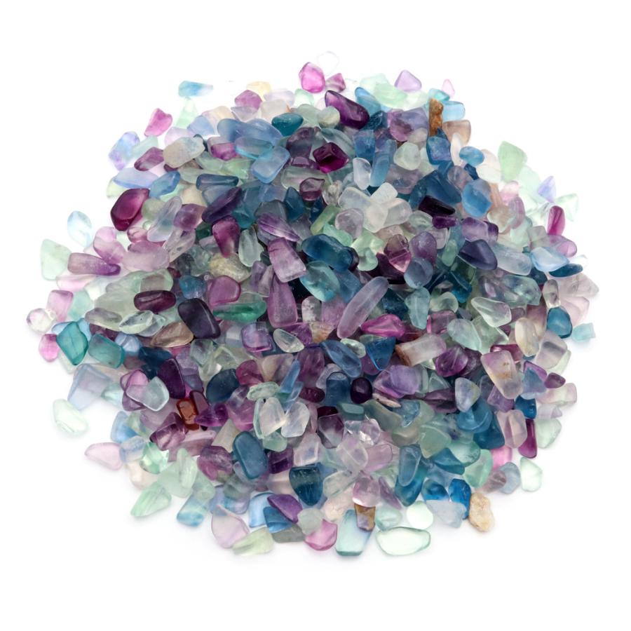 フローライト さざれ 中粒 100g マルチカラー 天然石 チップ レジン