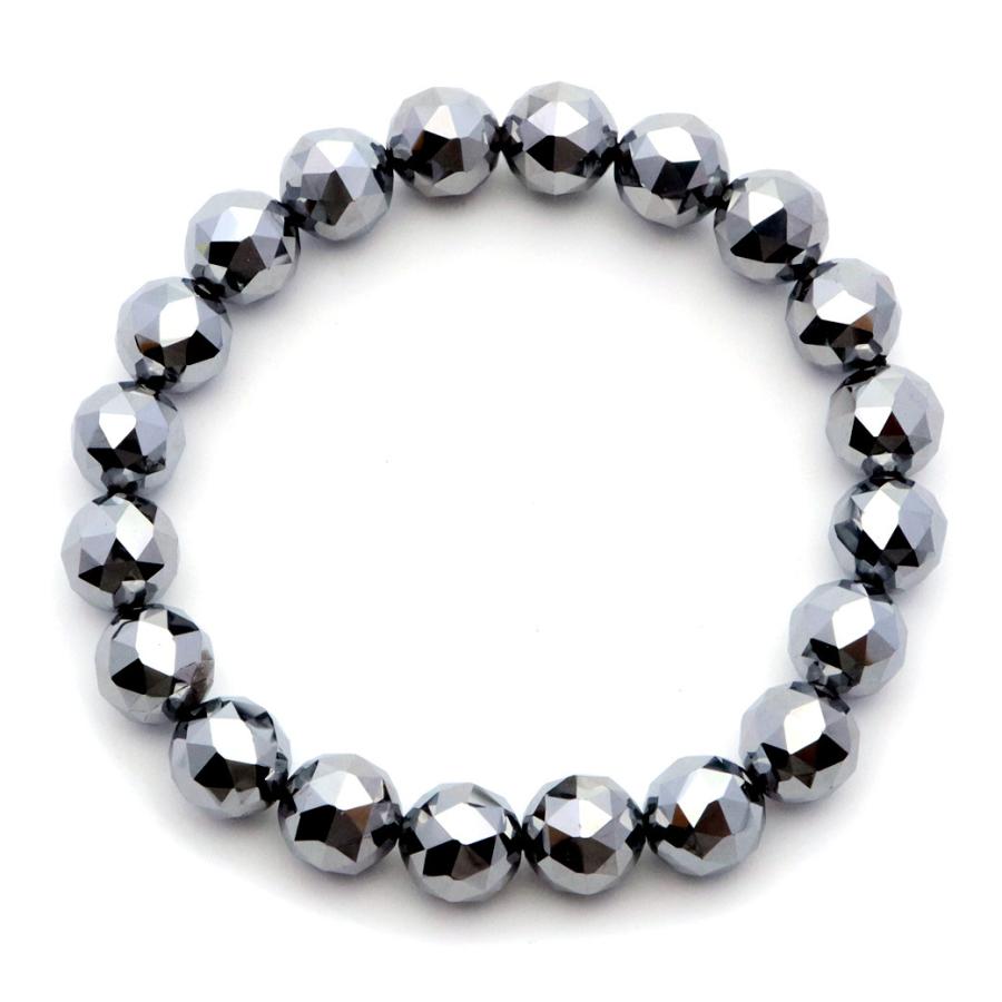 テラヘルツ鉱石 ブレスレット 10mm スターカット 100面 健康 