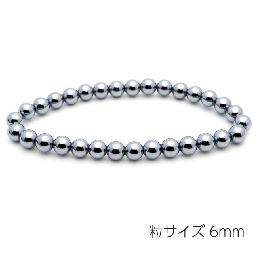 テラヘルツ鉱石 ブレスレット 6mm 健康 パワーストーン Terahertz 父の