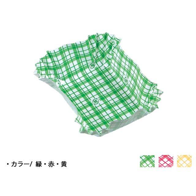 COCO-CASE　角大　チェック柄　赤　１袋（５００枚入）　おかずカップ | 