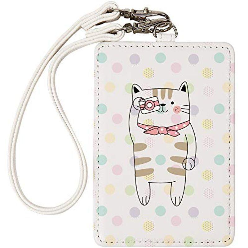 パスケース ストラップ付き 定期入れ ネコ 猫 Icカード入れ 通勤 通学 2reoip 1002 6rxh9bp5rm 財布 帽子 ファッション小物 Windowrevival Co Nz