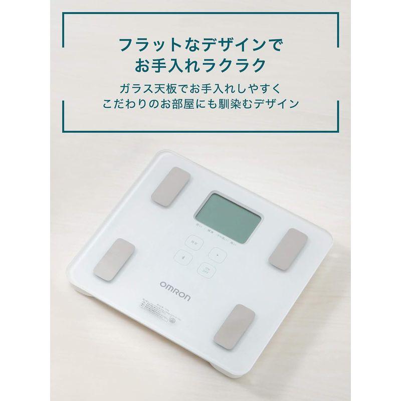 オムロン 体重 体組成計 HBF-230T-SW スマホ連動 体脂肪率 BMI 骨格筋率 OMRON connect対応 自動認識 シャイニ｜one-stop｜04