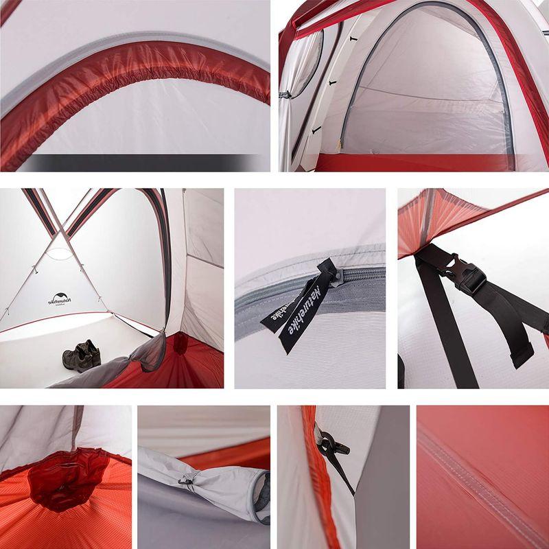 Naturehike Hiby4 3-4人用キャンプ テント 2020Q1アップグレード版 アウトドア登山テント ゆったり前室 タープスペー｜one-stop｜03