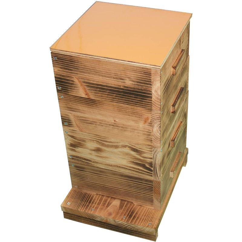 日本蜜蜂 日本みつばち 日本ミツバチ 巣箱 重箱式 4段｜one-stop｜05