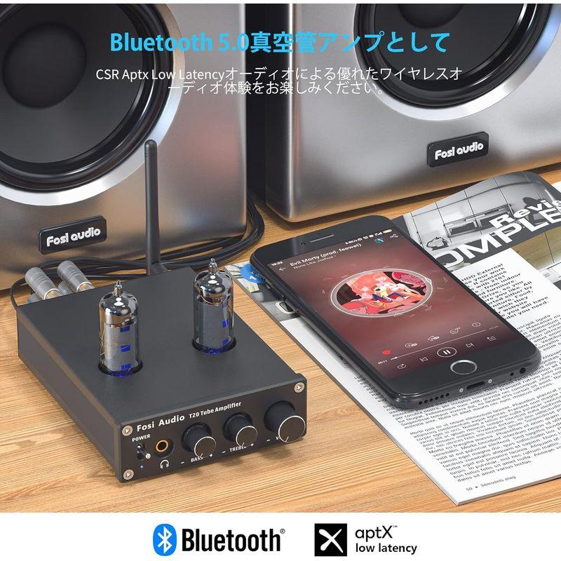 Fosi Audio T20 Bluetooth 5.0真空管アンプ 100W TPA3116D2 3.5mm ヘッドフォンアンプ ステレオ｜one-stop｜05