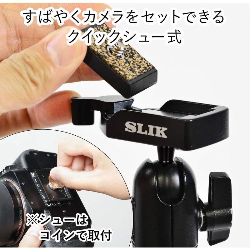 スリック SLIK 一脚兼三脚 スタンドポッドエアリー 5 5段タイプ 回転ロック式 縮長445mm 自由雲台 クイックシュー式 ブラック｜one-stop｜03