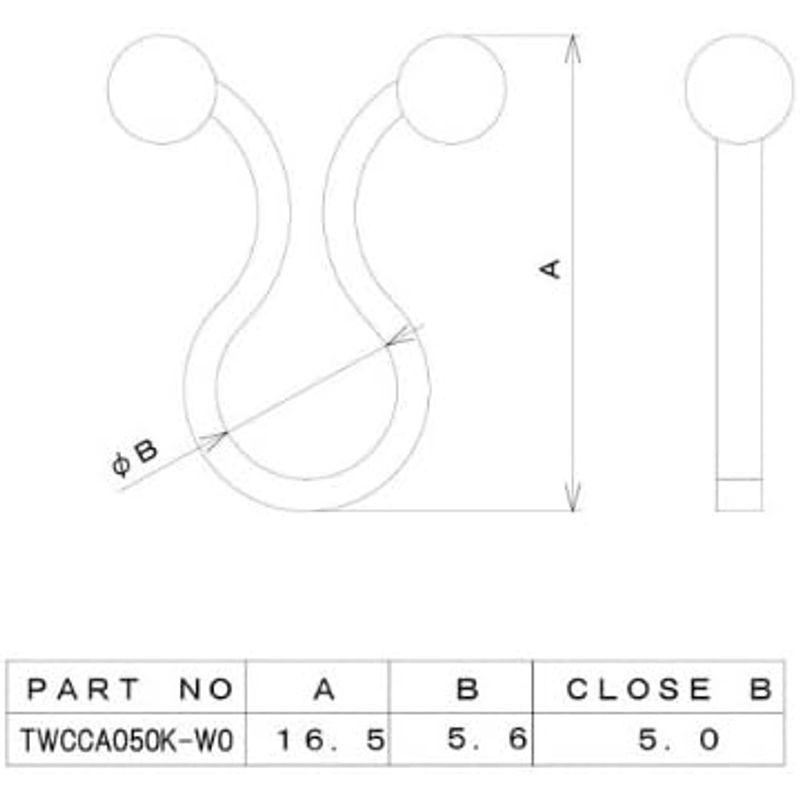テクノベインズ ひねってクリップ (内径5.0?） 20個/パック TWCCA050K-W0-20｜one-stop｜03