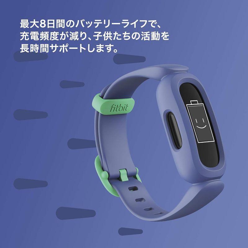 Fitbit Ace 3 お子様向けトラッカー コズミックブルー/アストログリーン 8日間のバッテリーライフ｜one-stop｜02