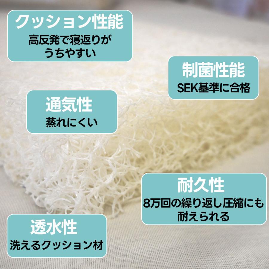 シングルサイズ B-AIR レギュラー ブレスエアー 敷きマット マットレス オーバーレイ 日本製 通気性 体圧分散 高反発 腰痛 抗菌防臭 ベッドパッド 敷布団 丸洗い |  | 06