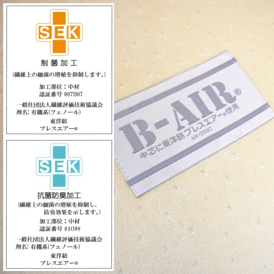 セミダブル B-AIR レギュラー ブレスエアー 敷きマット マットレス オーバーレイ 日本製 通気性 体圧分散 高反発 腰痛 抗菌防臭 ベッドパッド 敷布団 丸洗い |  | 11
