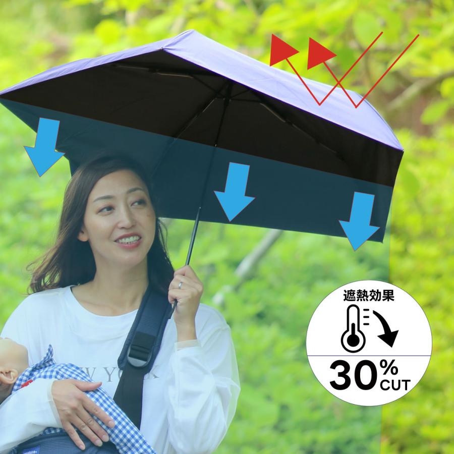 超軽量 コンパクト 50cm 110g 晴雨兼用 カーボン 雨傘 日傘 折り畳み 折り畳み傘 遮光100％ 紫外線遮蔽率99.9％ 遮熱30％カット UVカット 耐風 メンズ |  | 09