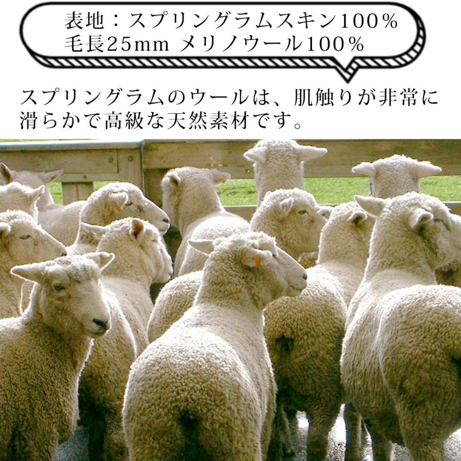 ダブルサイズ ムートンシーツ オーストラリア産 メリノウール 日本製 140×200cm 中綿入り ムートン ウール 毛長25mm 抗菌 防ダニ ゲルマニウム 備長炭シート |  | 07