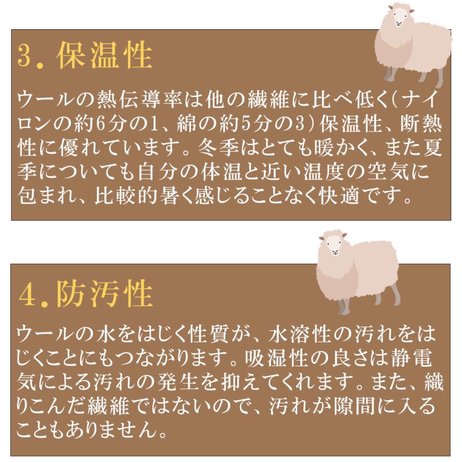 ダブルサイズ ムートンシーツ オーストラリア産 メリノウール 日本製 140×200cm 中綿入り ムートン ウール 毛長25mm 抗菌 防ダニ ゲルマニウム 備長炭シート |  | 10
