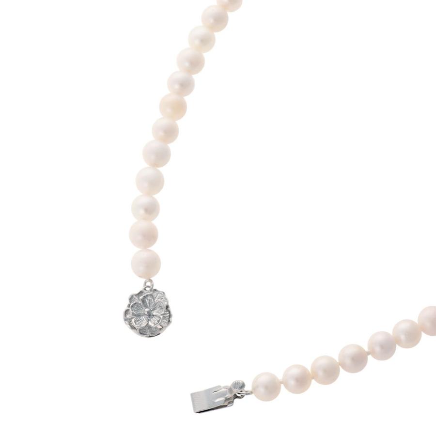 真珠 ネックレス パール ネックレス セット 冠婚葬祭 あこや 6.5ミリ-7ミリ珠 長さ 42cm イヤリング or ピアス 2点セット 日本製 和珠 6.5-7mm珠 レディース |  | 08