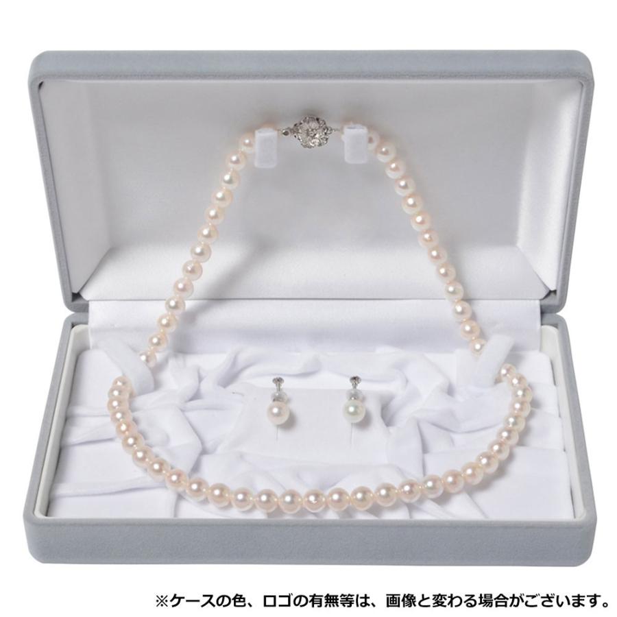 真珠 ネックレス パール ネックレス セット あこや 8ミリ-8.5ミリ珠 長さ 42cm イヤリングまたはピアスのセット 日本製 冠婚葬祭 ワンスレッド ブランド |  | 04