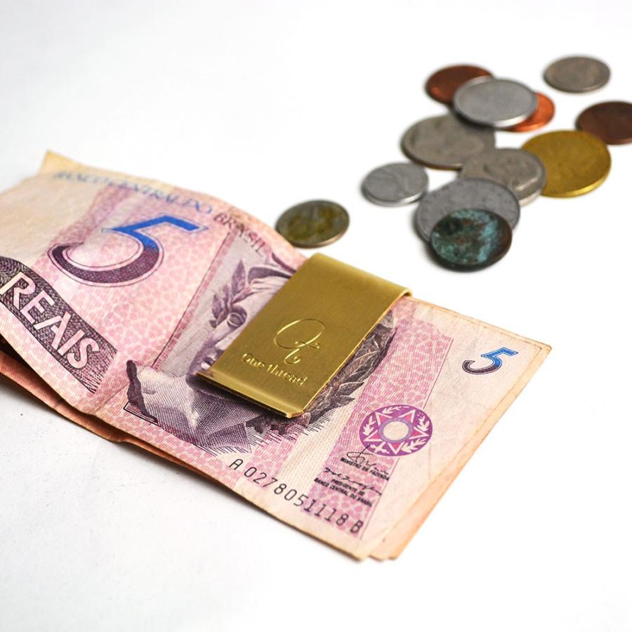 マネークリップ ワイド One thread 日本製 真鍮 ソリッドブラス ノンポリッシュ 金色 無垢 ゴールドカラー DM便対応 |  | 05