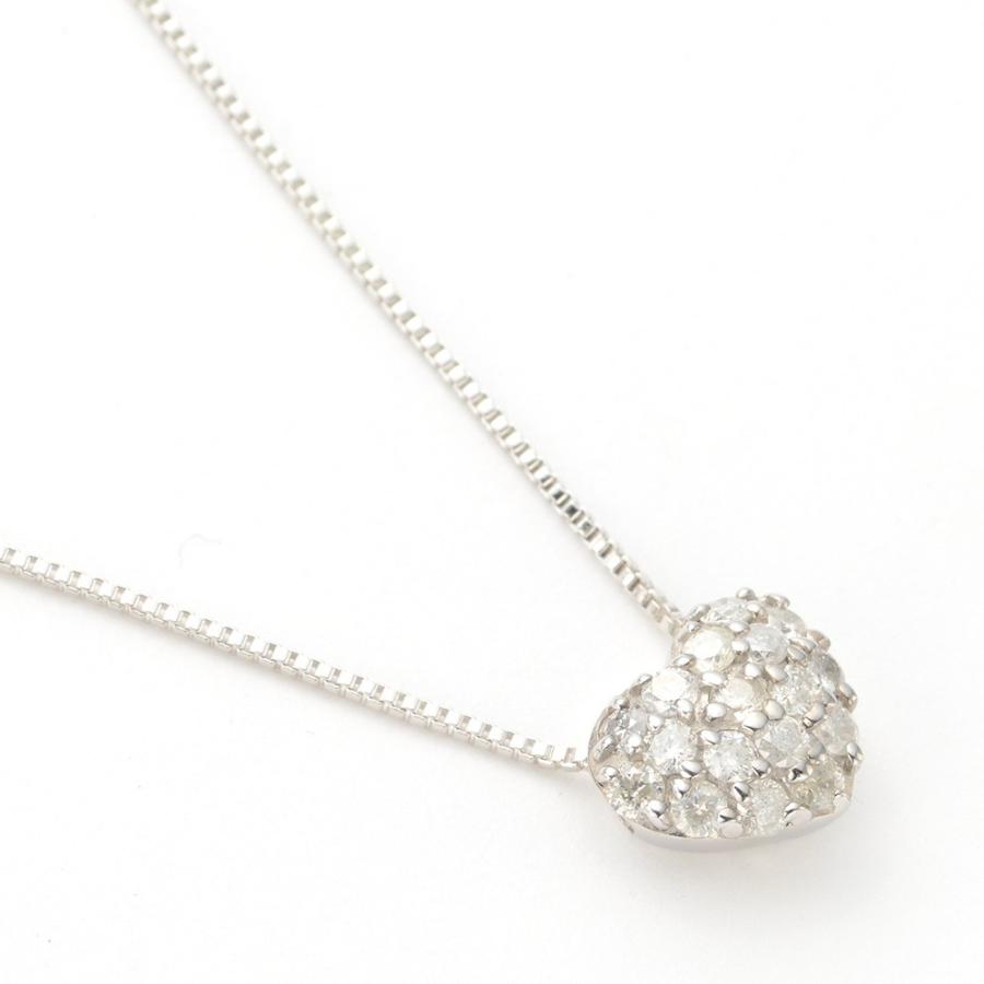 ハートパヴェ　ダイヤネックレス 楽天市場】パヴェ ダイヤモンド ハート ネックレスの通販