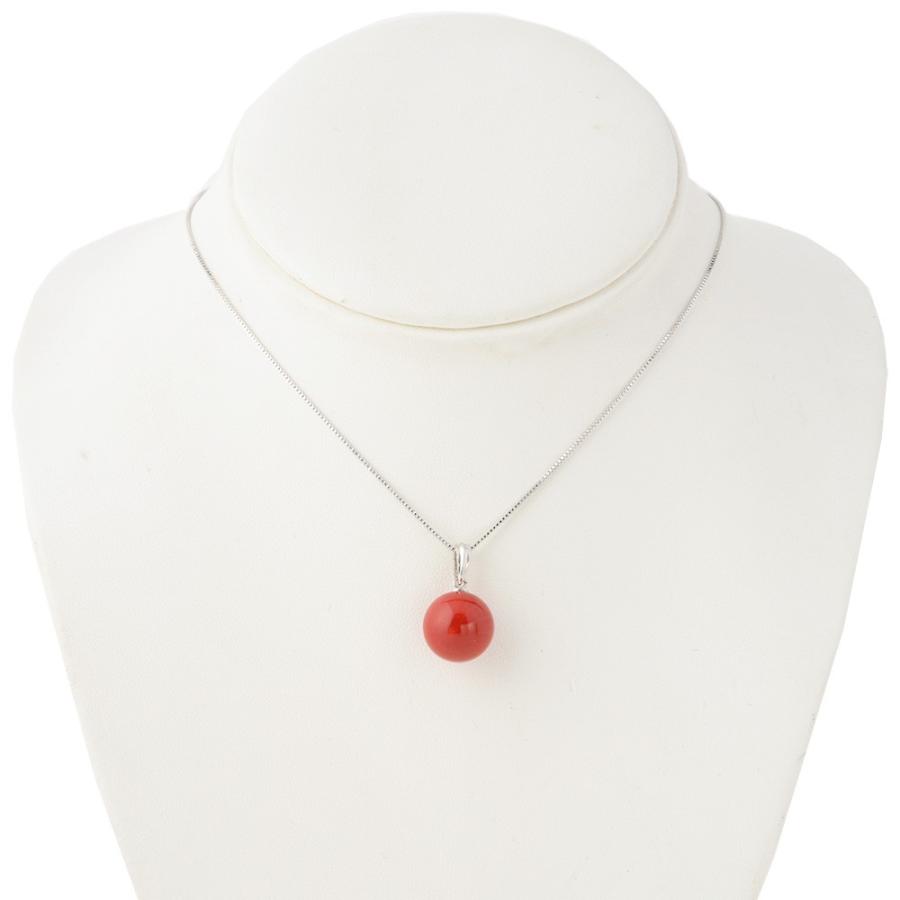 珊瑚 ネックレス 染め 海竹珊瑚 11mm珠 シルバー925 レディース ジュエリー ペンダント ギフト対応 ジュエリーケース  One thread |  | 03