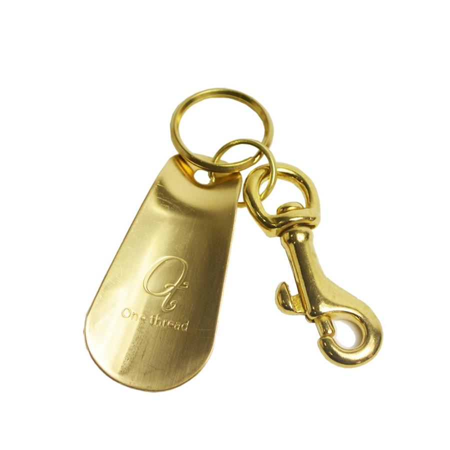 靴べら 携帯用 ミニ キーホルダー キーリング 真鍮 くつべら シューホーン 短ベラ ナスフック付き 日本製 ソリッドブラス ノンポリッシュ DM便対応 |  | 09