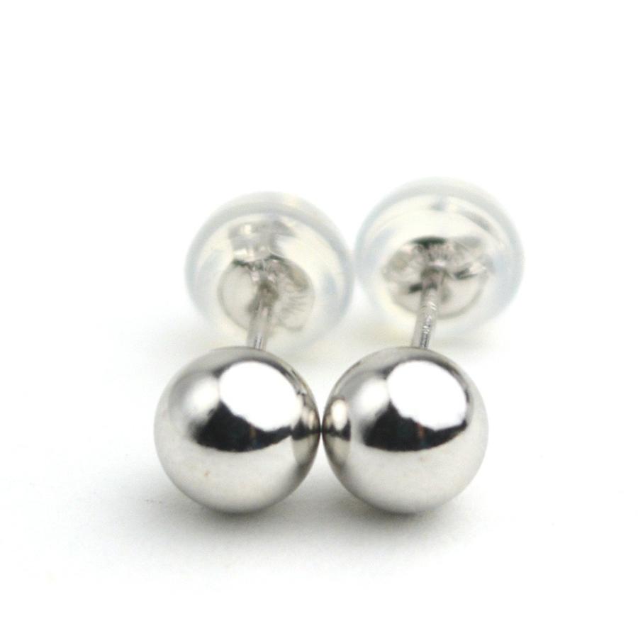 プラチナ ピアス Pt ピアス Pt900 丸玉 シンプルピアス 5mm 5ミリタイプ One thread 日本製 ネコポス対応 |  | 04