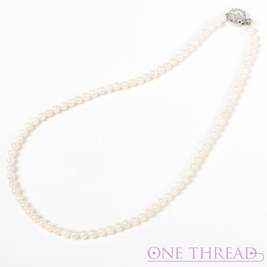 真珠 ネックレス ベビーパール ネックレス 単品 あこや 4.5ミリ-5ミリ珠 42cm シルバー 差し込み式クラスプ 日本製 ワンスレッド ブランド |  | 07