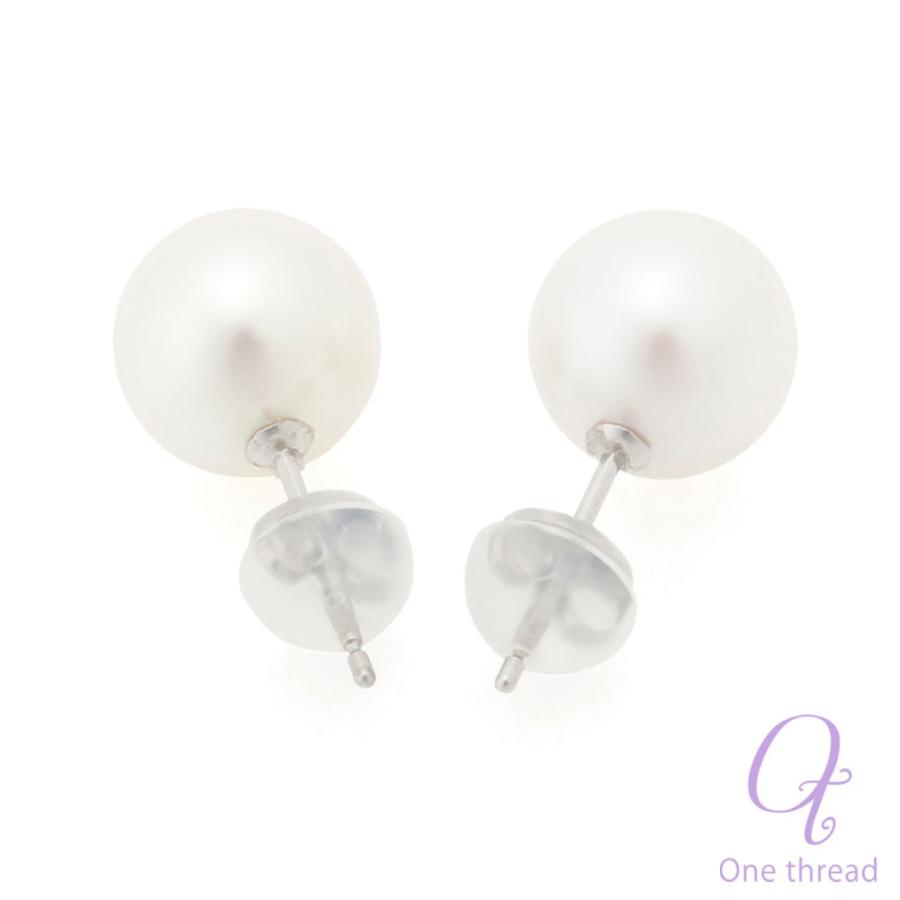 パール ピアス 真珠 プラチナ ピアス 日本製 Pt Pt900 あこや 8.0-8.5mm珠 One thread ネコポス対応可 ワンスレッド ブランド |  | 10