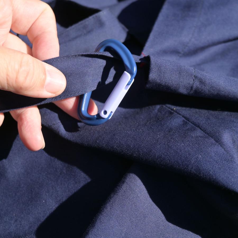 カラビナ 日本製 YKK製 樹脂カラビナ D型 55ミリ 厚さ7ミリ YKK ＹＫＫ 樹脂 錆びない 耐荷重10kg papakoso パパコソ |  | 19