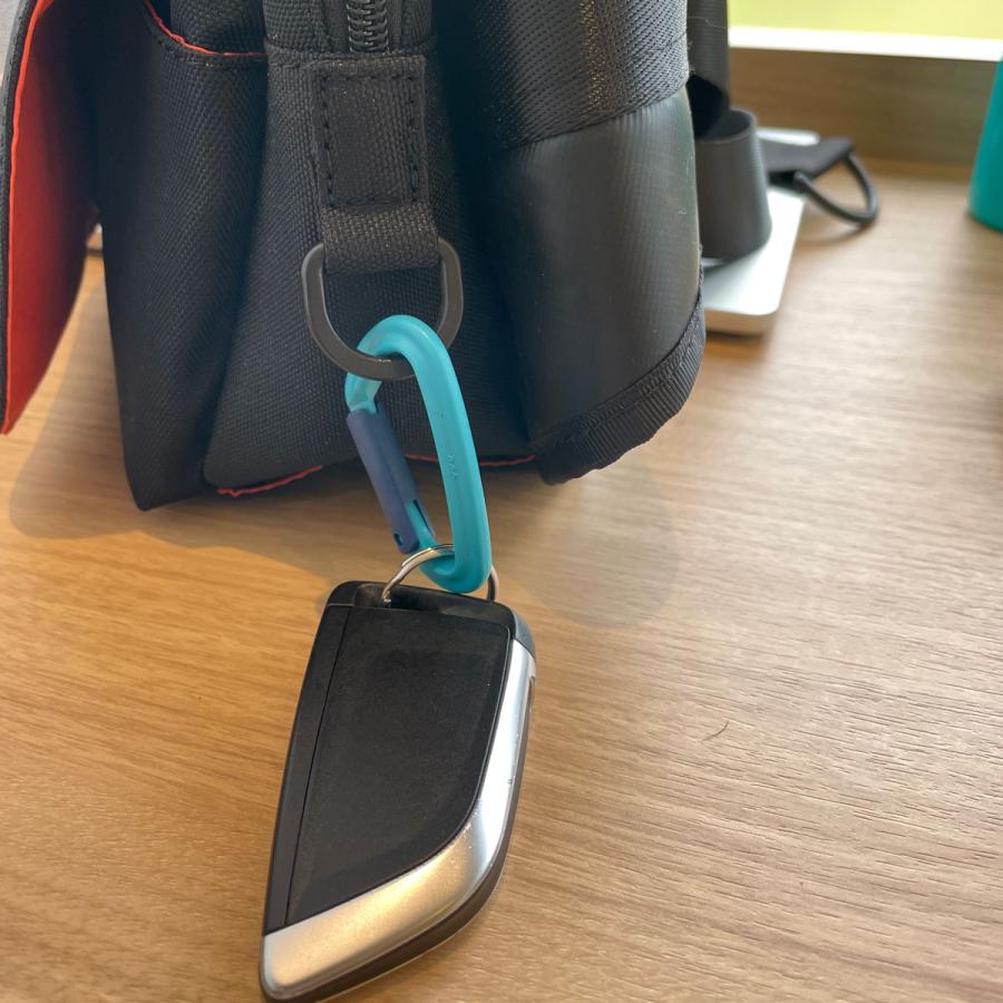 カラビナ 日本製 YKK製 樹脂カラビナ D型 55ミリ 厚さ7ミリ YKK ＹＫＫ 樹脂 錆びない 耐荷重10kg papakoso パパコソ |  | 18