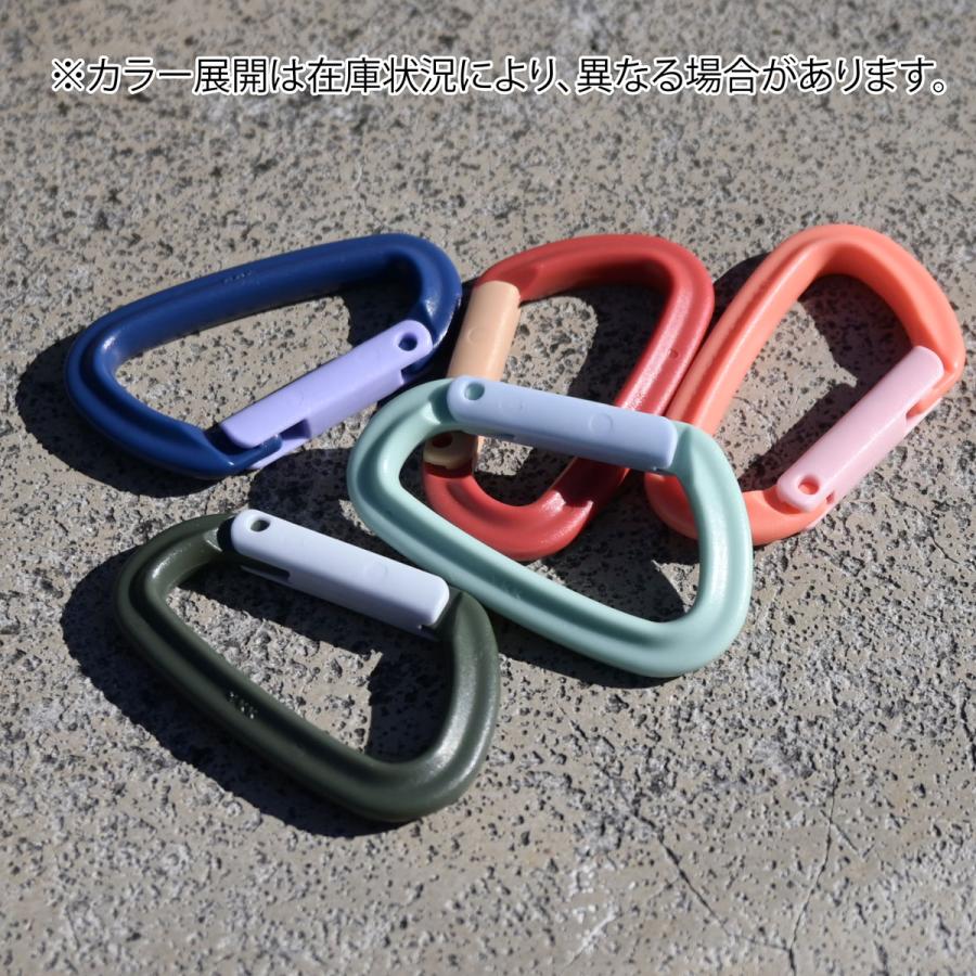 カラビナ 日本製 YKK製 樹脂カラビナ D型 55ミリ 厚さ7ミリ YKK ＹＫＫ 樹脂 錆びない 耐荷重10kg papakoso パパコソ |  | 06