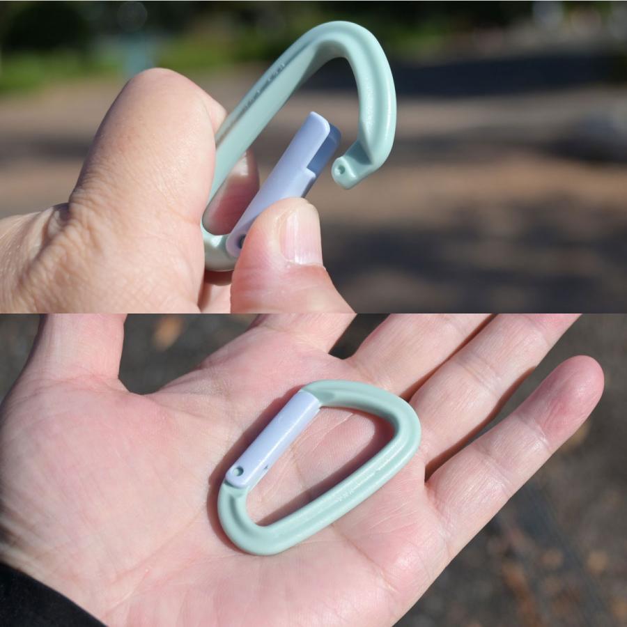 カラビナ 日本製 YKK製 樹脂カラビナ D型 55ミリ 厚さ7ミリ YKK ＹＫＫ 樹脂 錆びない 耐荷重10kg papakoso パパコソ |  | 13