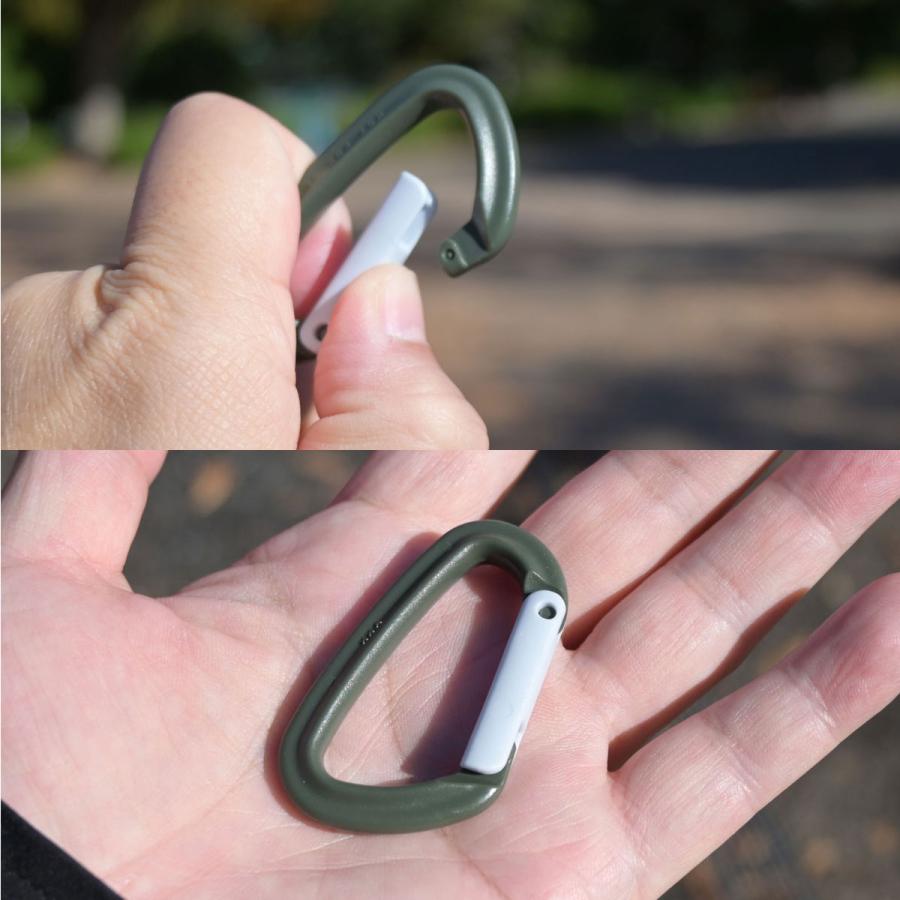 カラビナ 日本製 YKK製 樹脂カラビナ D型 55ミリ 厚さ7ミリ YKK ＹＫＫ 樹脂 錆びない 耐荷重10kg papakoso パパコソ |  | 09