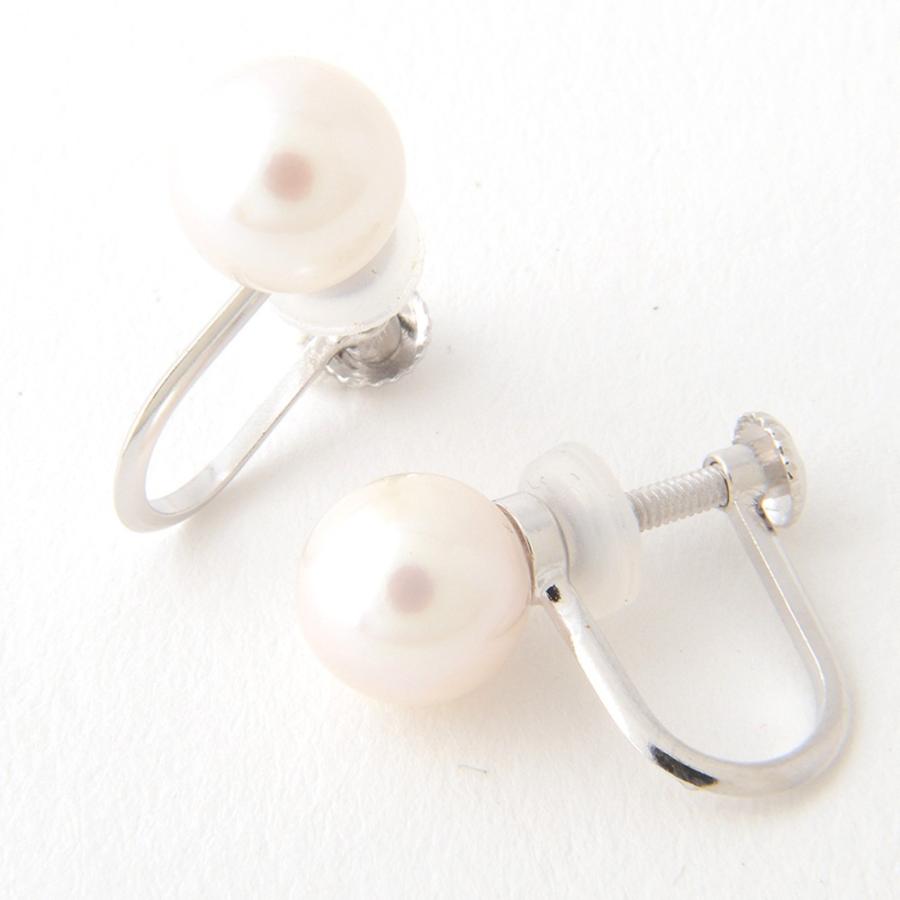 パール イヤリング 真珠 7.5mm-8mm珠 あこや真珠 Pearl シルバー イヤリング 宇和島製 和珠 7.5ミリ-8ミリ 直結タイプ 日本製 ワンスレッド |  | 07