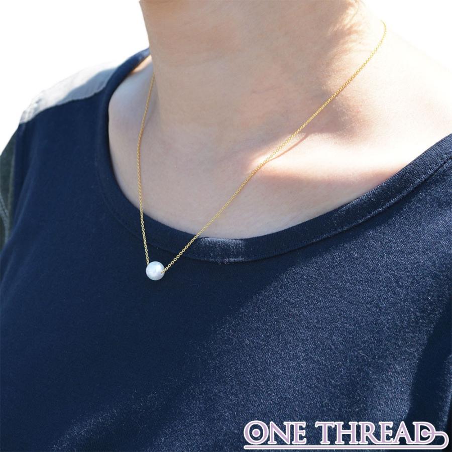 真珠 ネックレス スルー 宇和島製 シルバー パール ネックレス あこや真珠 ペンダント 7.5ミリ-8.0ミリ珠 長さ42cm ネコポス対応可 |  | 04