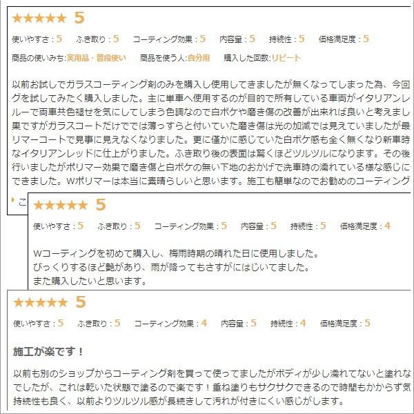 車 キズ消し 業務用 光沢復元 汚れ落しの決定版 これで解決 プレミアムポリマーコーティング 汚れ落し下地処理とフッ素コーティングを同時に完了 全色 one-zero |  | 11
