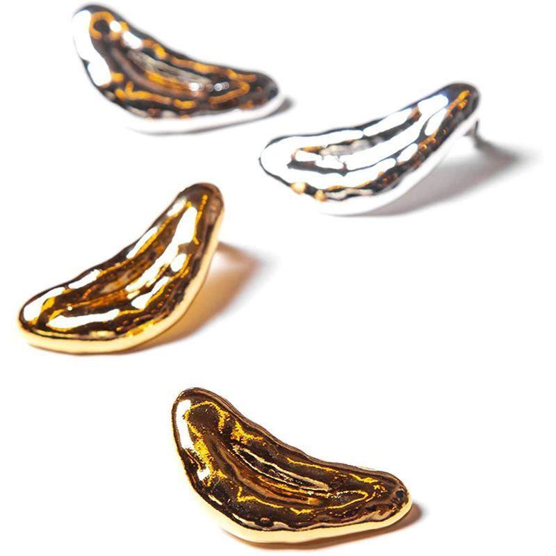 注目の福袋 日本製 Ayler Piace ニュアンスパーツ ピアス 葉デザイン レディース Gold ボディピアス qhema Com