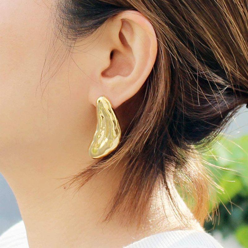 注目の福袋 日本製 Ayler Piace ニュアンスパーツ ピアス 葉デザイン レディース Gold ボディピアス qhema Com